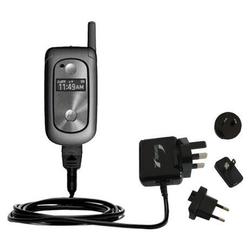 Gomadic International Wall / AC Charger for the Motorola V323 - Brand w/ TipExchange Technology