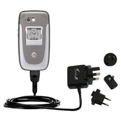 Gomadic International Wall / AC Charger for the Motorola V360 - Brand w/ TipExchange Technology