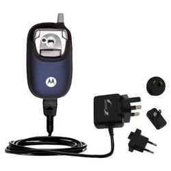 Gomadic International Wall / AC Charger for the Motorola V540 - Brand w/ TipExchange Technology