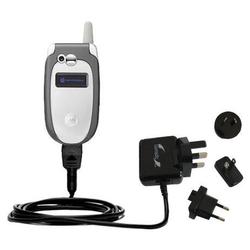 Gomadic International Wall / AC Charger for the Motorola V547 - Brand w/ TipExchange Technology