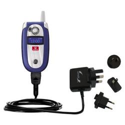 Gomadic International Wall / AC Charger for the Motorola V550 - Brand w/ TipExchange Technology