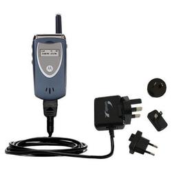 Gomadic International Wall / AC Charger for the Motorola V65p - Brand w/ TipExchange Technology