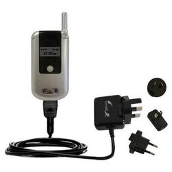 Gomadic International Wall / AC Charger for the Motorola V810 - Brand w/ TipExchange Technology