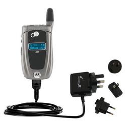 Gomadic International Wall / AC Charger for the Motorola i855 - Brand w/ TipExchange Technology
