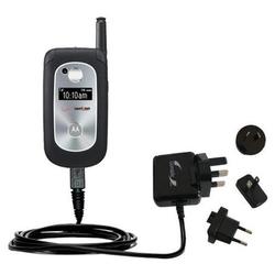 Gomadic International Wall / AC Charger for the Motorola v325i - Brand w/ TipExchange Technology