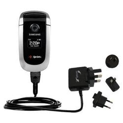 Gomadic International Wall / AC Charger for the Samsung PM-A840 - Brand w/ TipExchange Technology