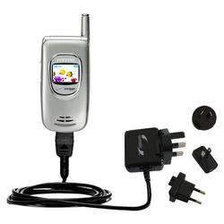 Gomadic International Wall / AC Charger for the Samsung SCH-A530 - Brand w/ TipExchange Technology