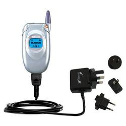 Gomadic International Wall / AC Charger for the Samsung SCH-A565 - Brand w/ TipExchange Technology