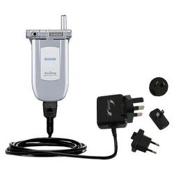 Gomadic International Wall / AC Charger for the Samsung SCH-A603 - Brand w/ TipExchange Technology