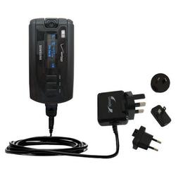 Gomadic International Wall / AC Charger for the Samsung SCH-A930 - Brand w/ TipExchange Technology