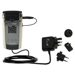 Gomadic International Wall / AC Charger for the Samsung SCH-U700 - Brand w/ TipExchange Technology