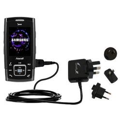 Gomadic International Wall / AC Charger for the Samsung SCH-V940 - Brand w/ TipExchange Technology