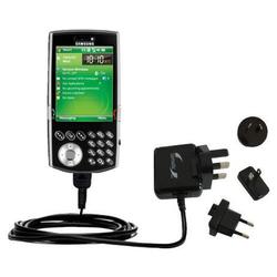 Gomadic International Wall / AC Charger for the Samsung SCH-i760 - Brand w/ TipExchange Technology