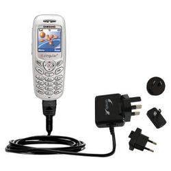 Gomadic International Wall / AC Charger for the Samsung SGH-C207 - Brand w/ TipExchange Technology