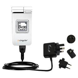 Gomadic International Wall / AC Charger for the Samsung SGH-D307 - Brand w/ TipExchange Technology