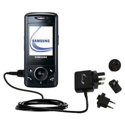 Gomadic International Wall / AC Charger for the Samsung SGH-D520 - Brand w/ TipExchange Technology
