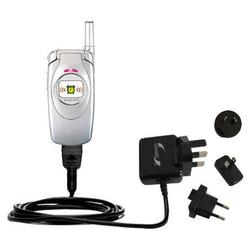 Gomadic International Wall / AC Charger for the Samsung SGH-S300 - Brand w/ TipExchange Technology