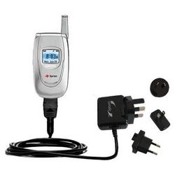Gomadic International Wall / AC Charger for the Samsung SPH-A620 - Brand w/ TipExchange Technology (ITC-0262-18)