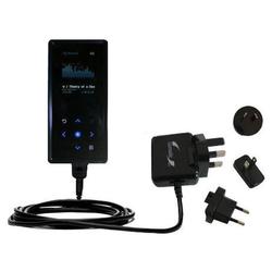 Gomadic International Wall / AC Charger for the Samsung Yepp YP-K5 2GB - Brand w/ TipExchange Techno
