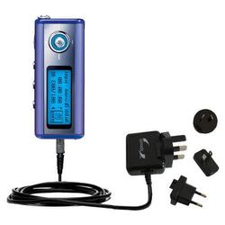 Gomadic International Wall / AC Charger for the Samsung Yepp YP-T5V - Brand w/ TipExchange Technolog