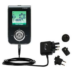 Gomadic International Wall / AC Charger for the Samsung Yepp YP-T7J - Brand w/ TipExchange Technolog