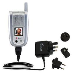 Gomadic International Wall / AC Charger for the Sanyo MM-8300 - Brand w/ TipExchange Technology