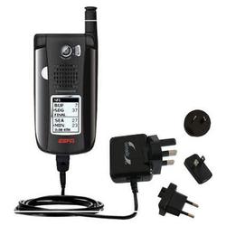Gomadic International Wall / AC Charger for the Sanyo MVP EV-DO - Brand w/ TipExchange Technology