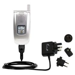 Gomadic International Wall / AC Charger for the Sanyo RL-2500 - Brand w/ TipExchange Technology