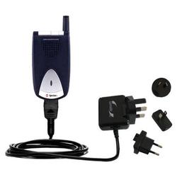 Gomadic International Wall / AC Charger for the Sanyo SCP-200 - Brand w/ TipExchange Technology