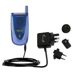Gomadic International Wall / AC Charger for the Sanyo SCP-2300 - Brand w/ TipExchange Technology