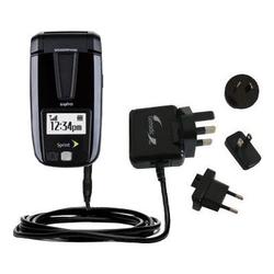 Gomadic International Wall / AC Charger for the Sanyo SCP-3200 - Brand w/ TipExchange Technology