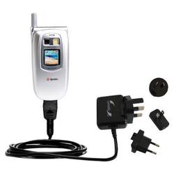 Gomadic International Wall / AC Charger for the Sanyo SCP-5300 - Brand w/ TipExchange Technology