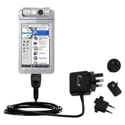 Gomadic International Wall / AC Charger for the Sony Clie NX80V - Brand w/ TipExchange Technology