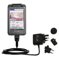 Gomadic International Wall / AC Charger for the Sony Clie TH55 - Brand w/ TipExchange Technology