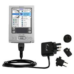 Gomadic International Wall / AC Charger for the Sony Clie TJ25 - Brand w/ TipExchange Technology
