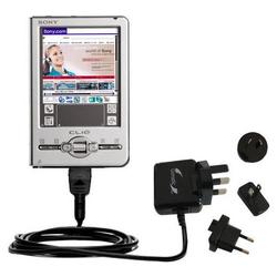 Gomadic International Wall / AC Charger for the Sony Clie TJ37 - Brand w/ TipExchange Technology