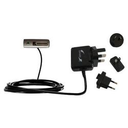 Gomadic International Wall / AC Charger for the Sony Ericsson HBH-200 - Brand w/ TipExchange Technol