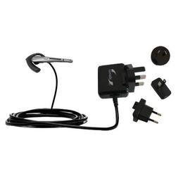 Gomadic International Wall / AC Charger for the Sony Ericsson HBH-300 - Brand w/ TipExchange Technol