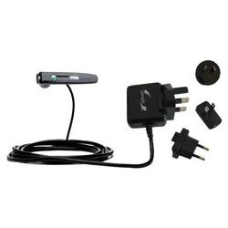 Gomadic International Wall / AC Charger for the Sony Ericsson HBH-IV835 - Brand w/ TipExchange Techn