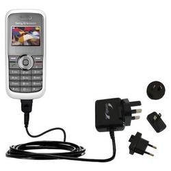 Gomadic International Wall / AC Charger for the Sony Ericsson J100i - Brand w/ TipExchange Technolog