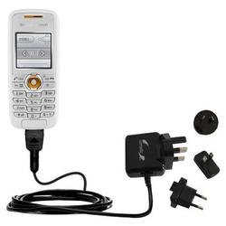 Gomadic International Wall / AC Charger for the Sony Ericsson J230i - Brand w/ TipExchange Technolog