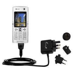 Gomadic International Wall / AC Charger for the Sony Ericsson K608i - Brand w/ TipExchange Technolog