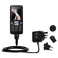 Gomadic International Wall / AC Charger for the Sony Ericsson K610i - Brand w/ TipExchange Technolog