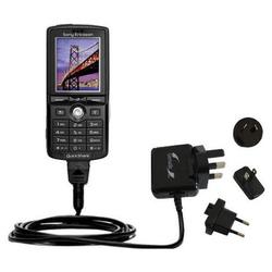Gomadic International Wall / AC Charger for the Sony Ericsson K750 K750i - Brand w/ TipExchange Tech