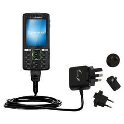 Gomadic International Wall / AC Charger for the Sony Ericsson K850i - Brand w/ TipExchange Technolog