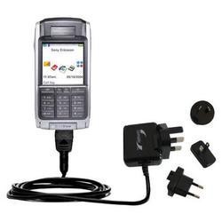 Gomadic International Wall / AC Charger for the Sony Ericsson P910i - Brand w/ TipExchange Technolog