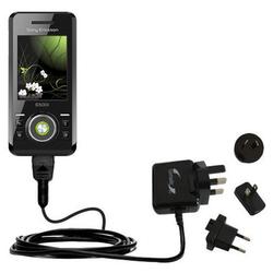 Gomadic International Wall / AC Charger for the Sony Ericsson S500i - Brand w/ TipExchange Technolog