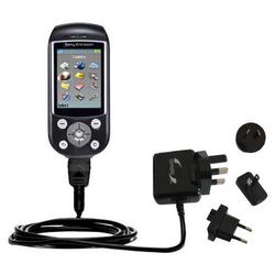 Gomadic International Wall / AC Charger for the Sony Ericsson S710a - Brand w/ TipExchange Technolog