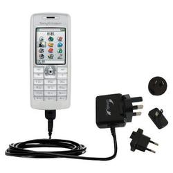 Gomadic International Wall / AC Charger for the Sony Ericsson T628 - Brand w/ TipExchange Technology