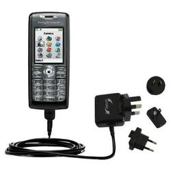 Gomadic International Wall / AC Charger for the Sony Ericsson T637 - Brand w/ TipExchange Technology